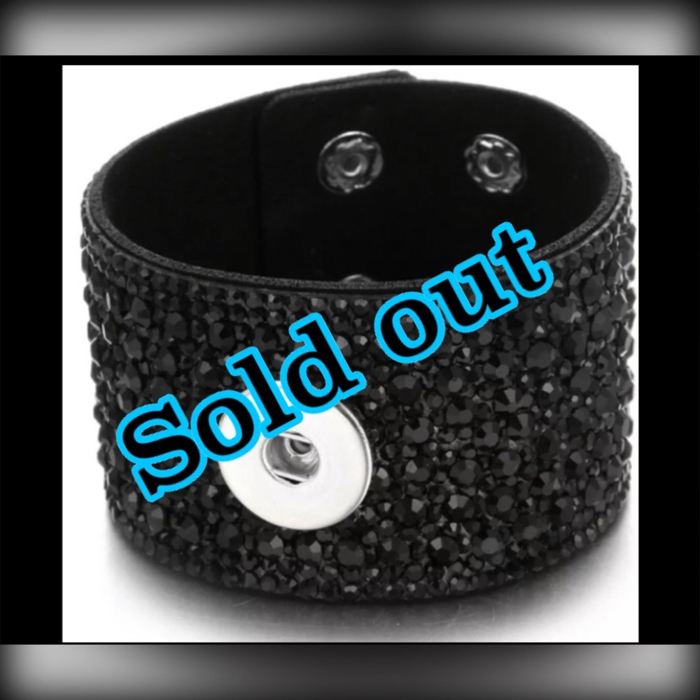 Black velvet bracelet interchangeable charms